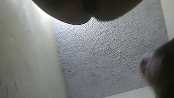 Double creampied by my big black bull while cuckold is working