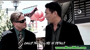 Nuru massage performed by busty japanese babe 23