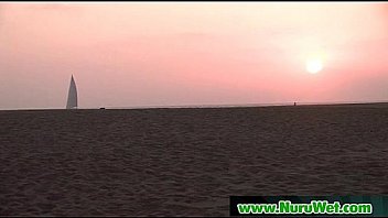 Nuru massage performed by busty japanese babe 23