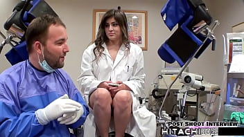 Human guinea pig gets mandatory hitachi orgasms from doctor tampa sophia valentina