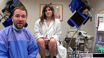 Human guinea pig gets mandatory hitachi orgasms from doctor tampa sophia valentina