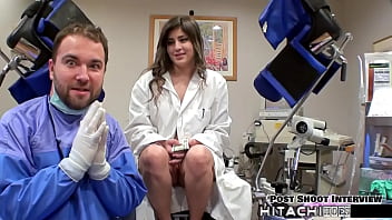 Human guinea pig gets mandatory hitachi orgasms from doctor tampa sophia valentina