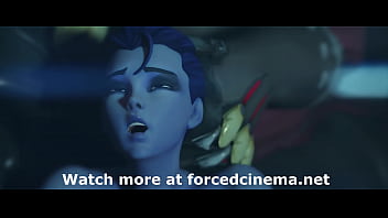 Blue girl fucked on table