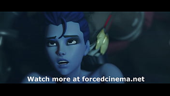 Blue girl fucked on table