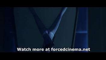 Blue girl fucked on table