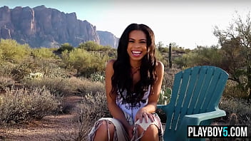 Gorgeous black playboy model is also a realtor in real life