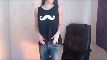 Hot chic masturbates with her big tits