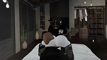 Bbc's owning a bratty huge ass femboy