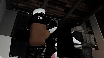 Bbc's owning a bratty huge ass femboy