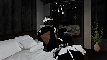 Bbc's owning a bratty huge ass femboy