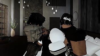 Bbc's owning a bratty huge ass femboy