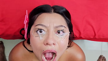Piss drinking with cum in eyes Piss drinking with cum in eyes