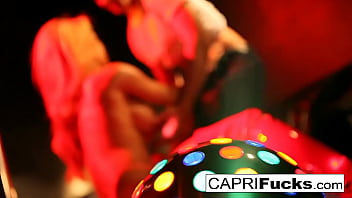 Hot brunette gets that cock