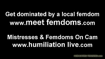 Cei cum eating instructions and femdom vids