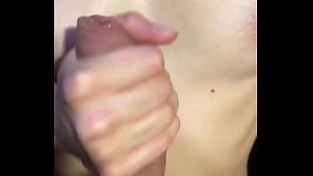 Sitting on dick and playing with my tits