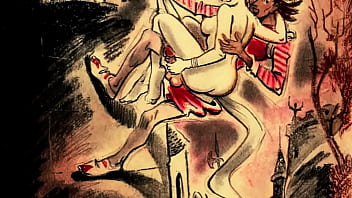 Retro erotic drawings