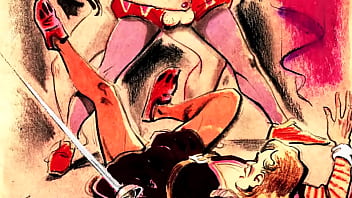 Retro erotic drawings