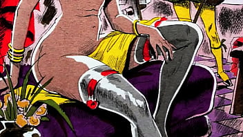 Retro erotic drawings