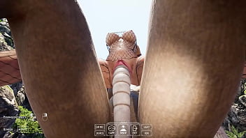 The ancient statue suddenly woke up and began rhythmically fucking lara 3d hentai game