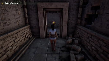 The ancient statue suddenly woke up and began rhythmically fucking lara 3d hentai game