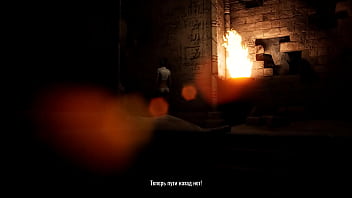 The ancient statue suddenly woke up and began rhythmically fucking lara 3d hentai game