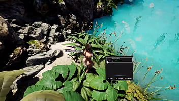 The ancient statue suddenly woke up and began rhythmically fucking lara 3d hentai game