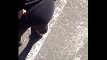 Sexy instagram model gets a huge wedgie