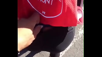 Sexy instagram model gets a huge wedgie