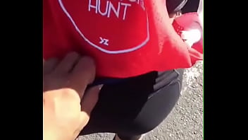 Sexy instagram model gets a huge wedgie