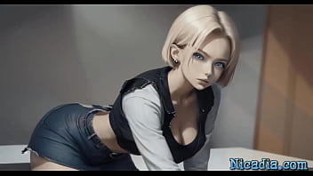 Big titted teen ai girl rides on big cock