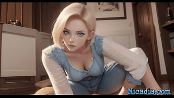 Big titted teen ai girl rides on big cock