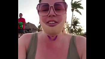 Surgery was a success now enjoying the beach before hurrican beryl makes its way to playa del carmen #beachday