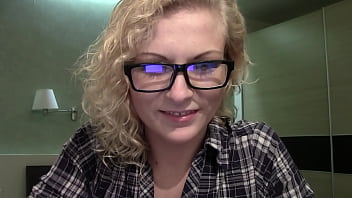 Attika curly haired blonde & tongue piercing webcam chat sfw