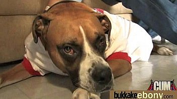 Dp with german ebony bukkake teen 2