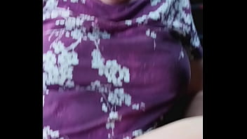 Big tit milf outside