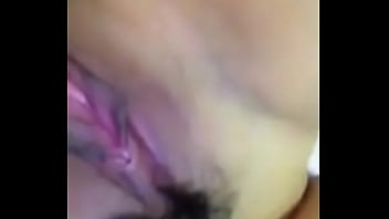 Asian cutie with a hairy cooter sucks and fucks in front of her husband