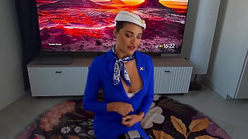 Gizelle blanco will be your slutty flight attendant upright position by braindance vr