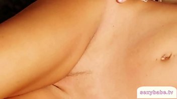 Perfect babe in stocking showing her hot body