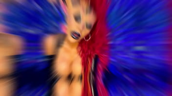 Big ass & tits strips to sex machine teaser