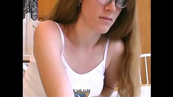 Nerd teen slut seduces neighbor