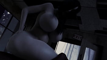 Scary bitch gets ass used