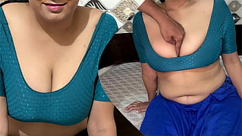 Balackmailed landlady bhabhi with her nude video then fucked her hard and got rent waived off