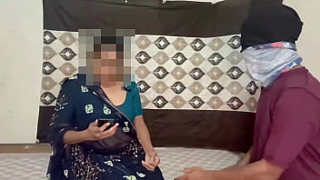 Balackmailed landlady bhabhi with her nude video then fucked her hard and got rent waived off