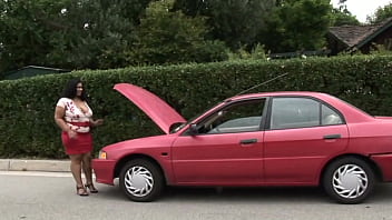 Delilah blacks tits are as big as her lovers head making them very fuckable