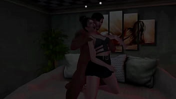 Маленькую грязную шлюшку жестко трахают в комнате дешевого отеля