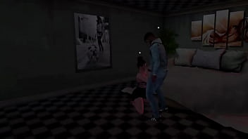 Маленькую грязную шлюшку жестко трахают в комнате дешевого отеля