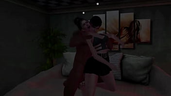 Маленькую грязную шлюшку жестко трахают в комнате дешевого отеля