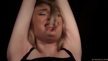 Slutty obedience lesson in tight straps after bondage sucking