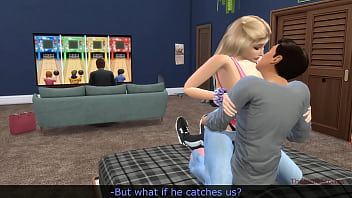 Teen horny couple has risky sex Teen horny couple has risky sex
