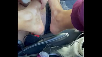 He nutted on my feet